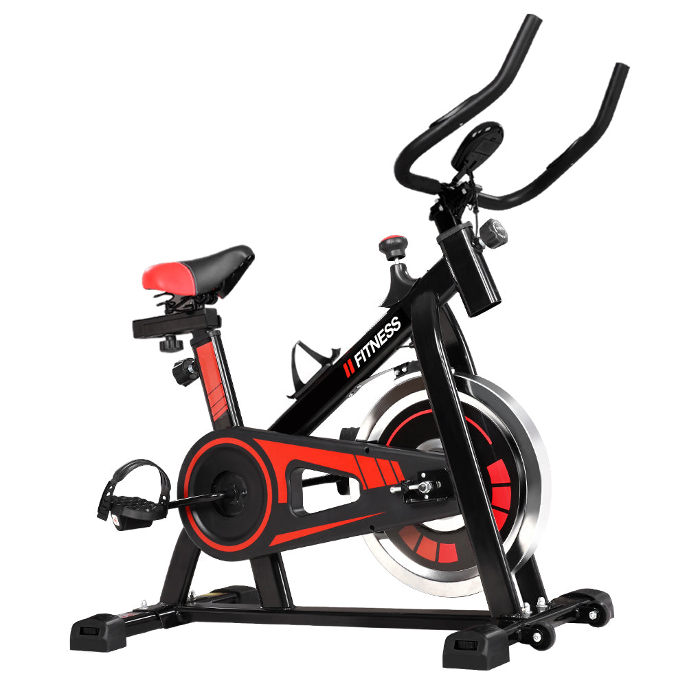 Everfit Spin Bike Exercise Bike Flywheel Cycling Home Gym Fitness (120kg Capacity)