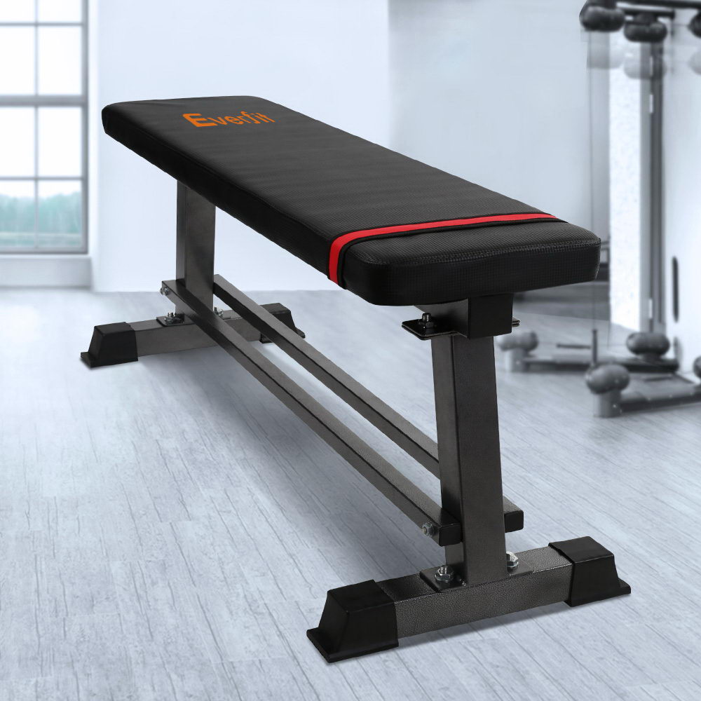 Everfit Weight Bench Flat Bench Press Home Gym Equipment (300kg Capacity)