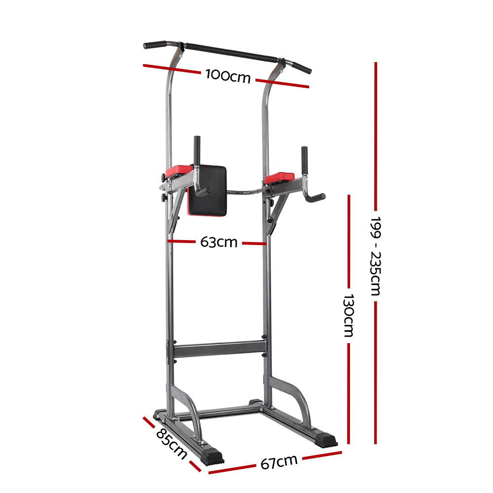 Everfit Weight Bench Chin Up Tower Bench Press Home Gym Wokout (200kg Capacity)