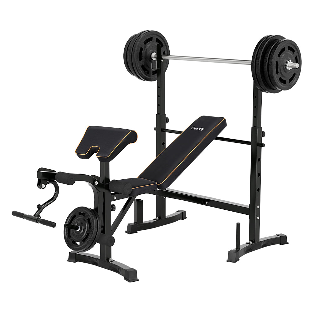 Everfit Weight Bench 10 in 1 Bench Press Home Gym Station (330kg Capacity)