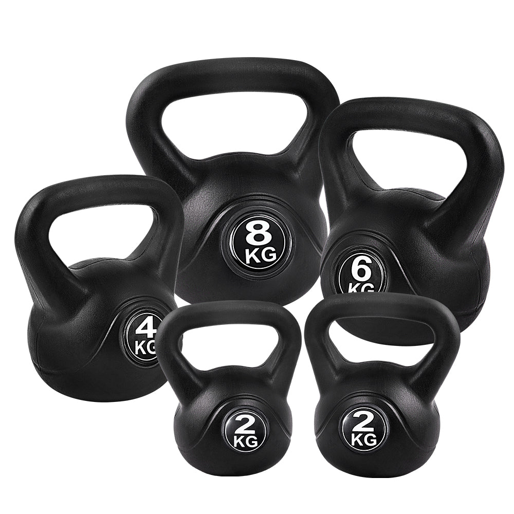 Everfit 22kg Kettlebell Set Weight Lifting Kettlebells Gym Home Set