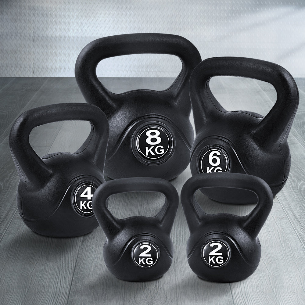 Everfit 22kg Kettlebell Set Weight Lifting Kettlebells Gym Home Set