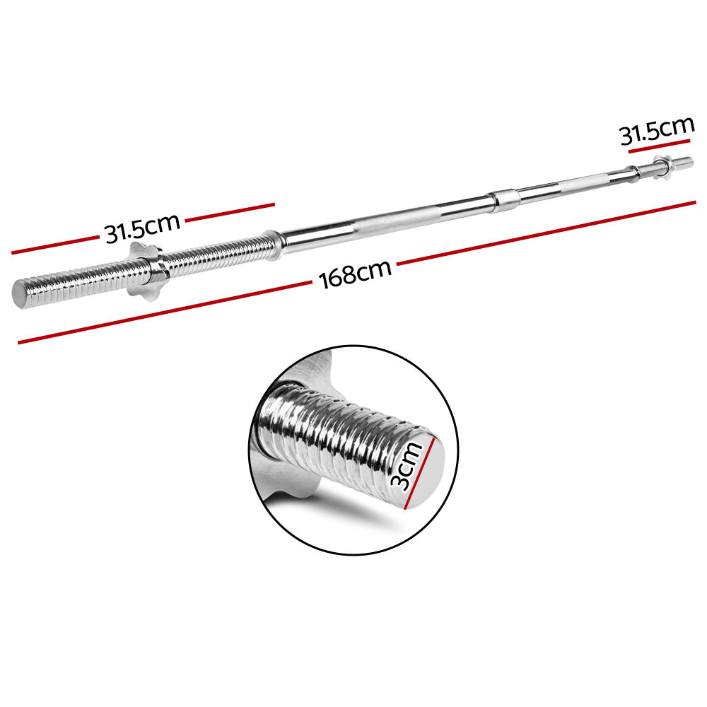 Everfit 168CM 5.5ft Barbell Bar