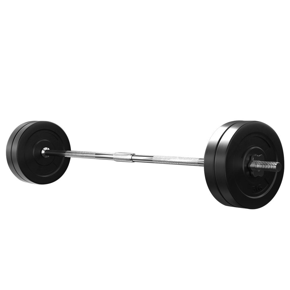 Everfit 168cm Barbell & Weight Plates Set - 28kg Set