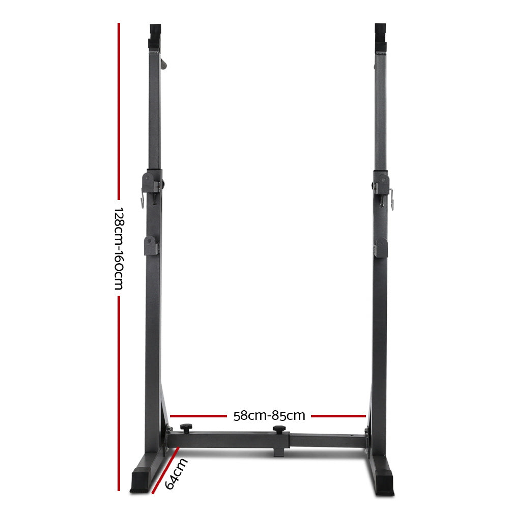 Everfit Weight Bench Adjustable Squat Rack Home Gym Equipment (300kg Capacity)