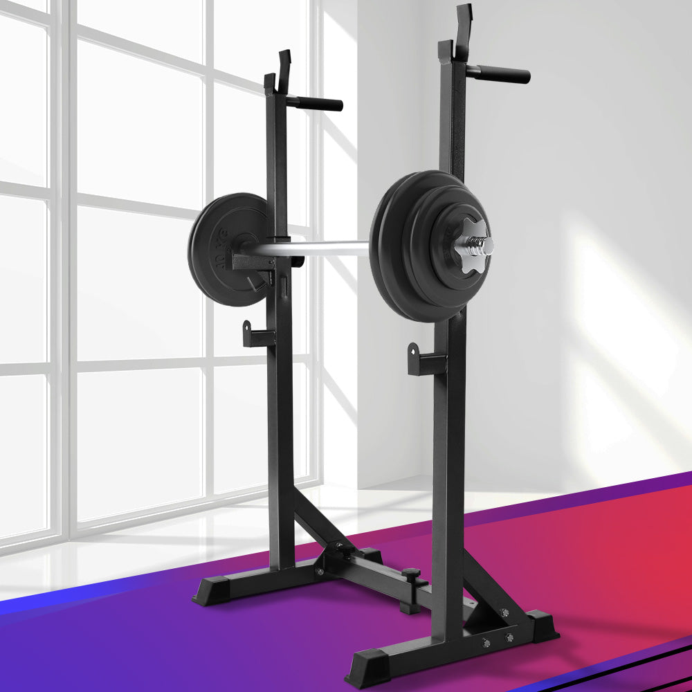 Everfit Weight Bench Adjustable Squat Rack Home Gym Equipment (300kg Capacity)