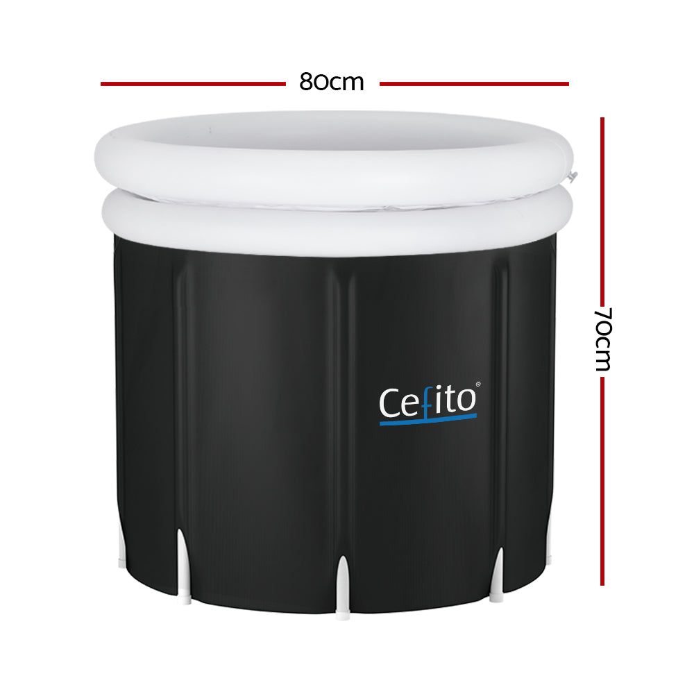 Portable Inflatable Folding Ice Bath Tub - 70x80CM