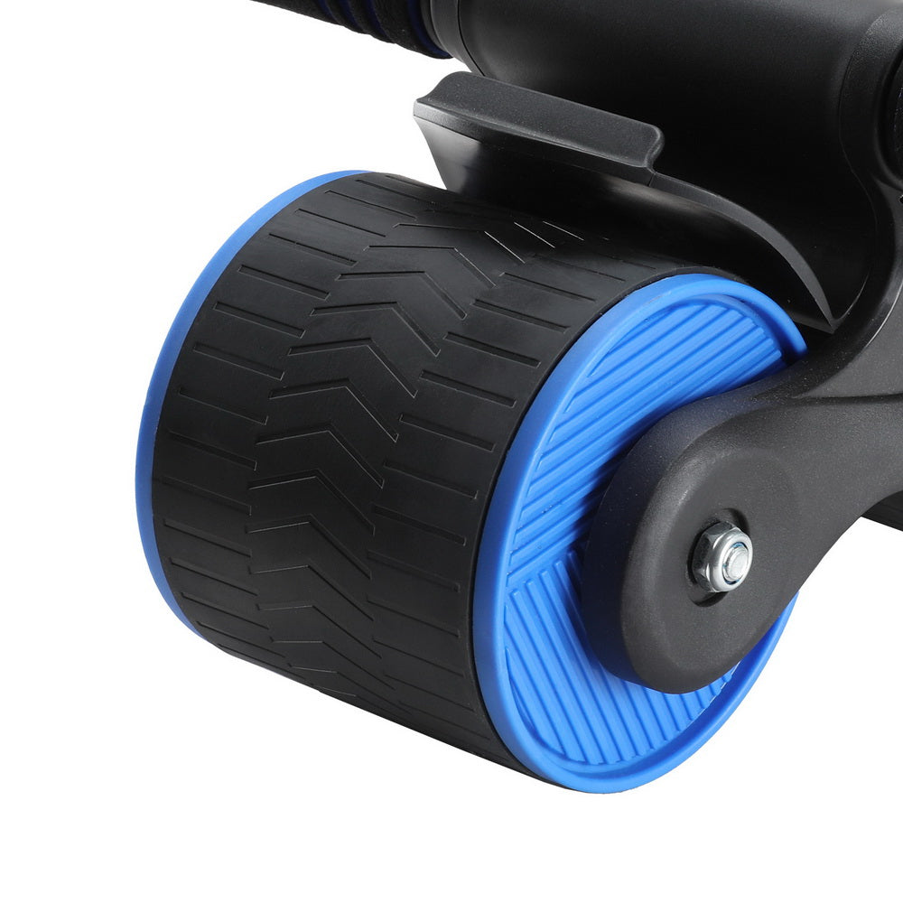 Everfit Ab Roller Automatic Rebound Abdominal Wheel Home Gym - Blue