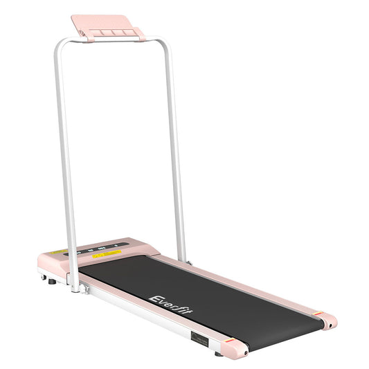 Everfit Treadmill Electric Walking Pad Under Desk Home Gym Fitness 380mm - Pink