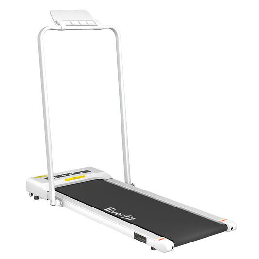 Everfit Treadmill Electric Walking Pad Under Desk Home Gym Fitness 380mm - White