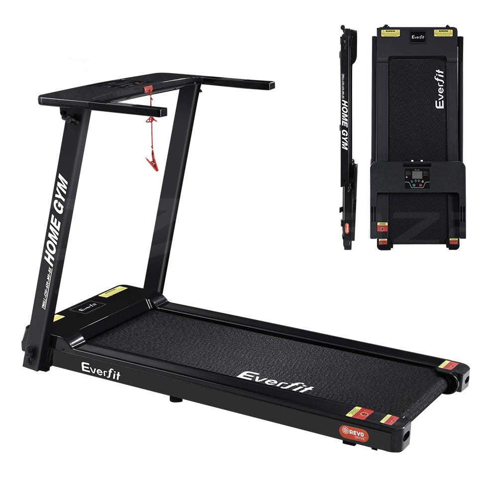 Everfit Treadmill Electric Home Gym Fitness Exercise Fully Foldable 420mm - Black