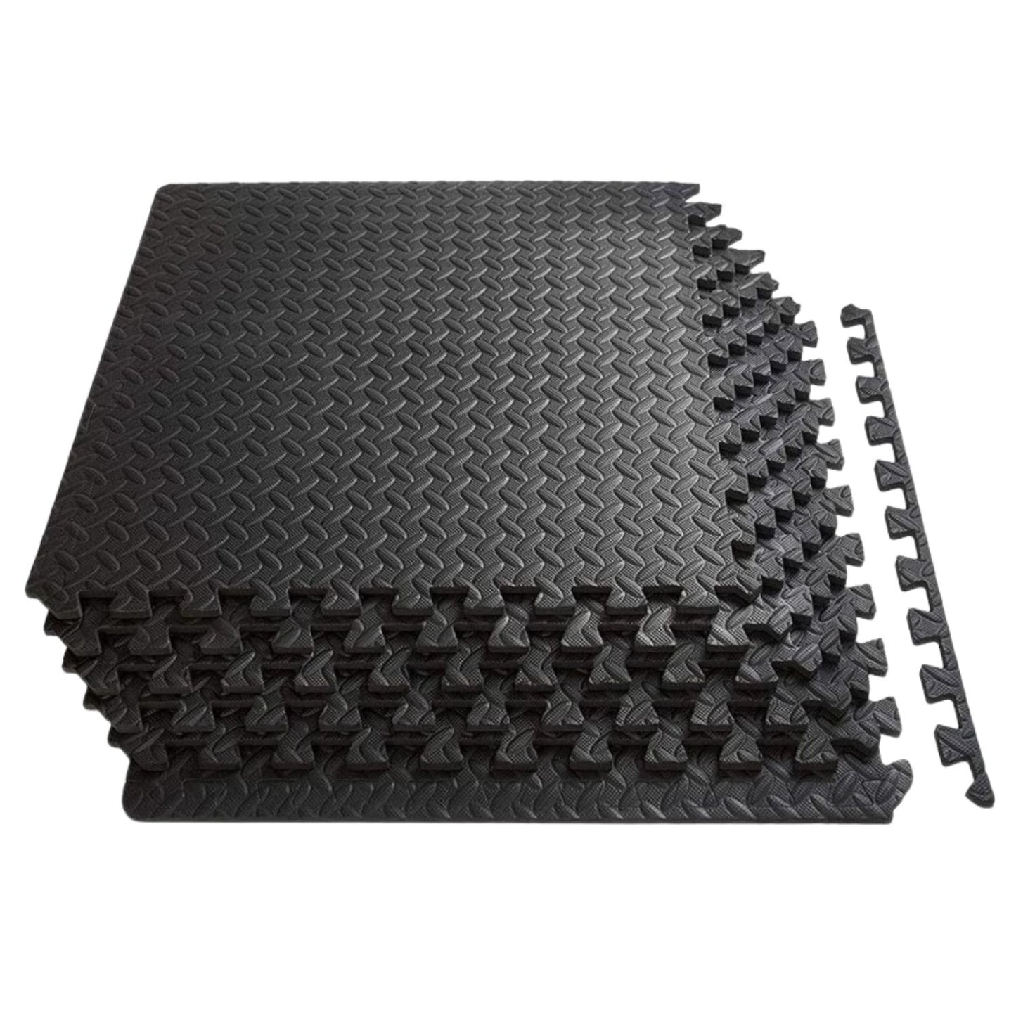 Verpeak Puzzle Gym Mat EVA Interlocking Foam Tiles with Border - 6pcs