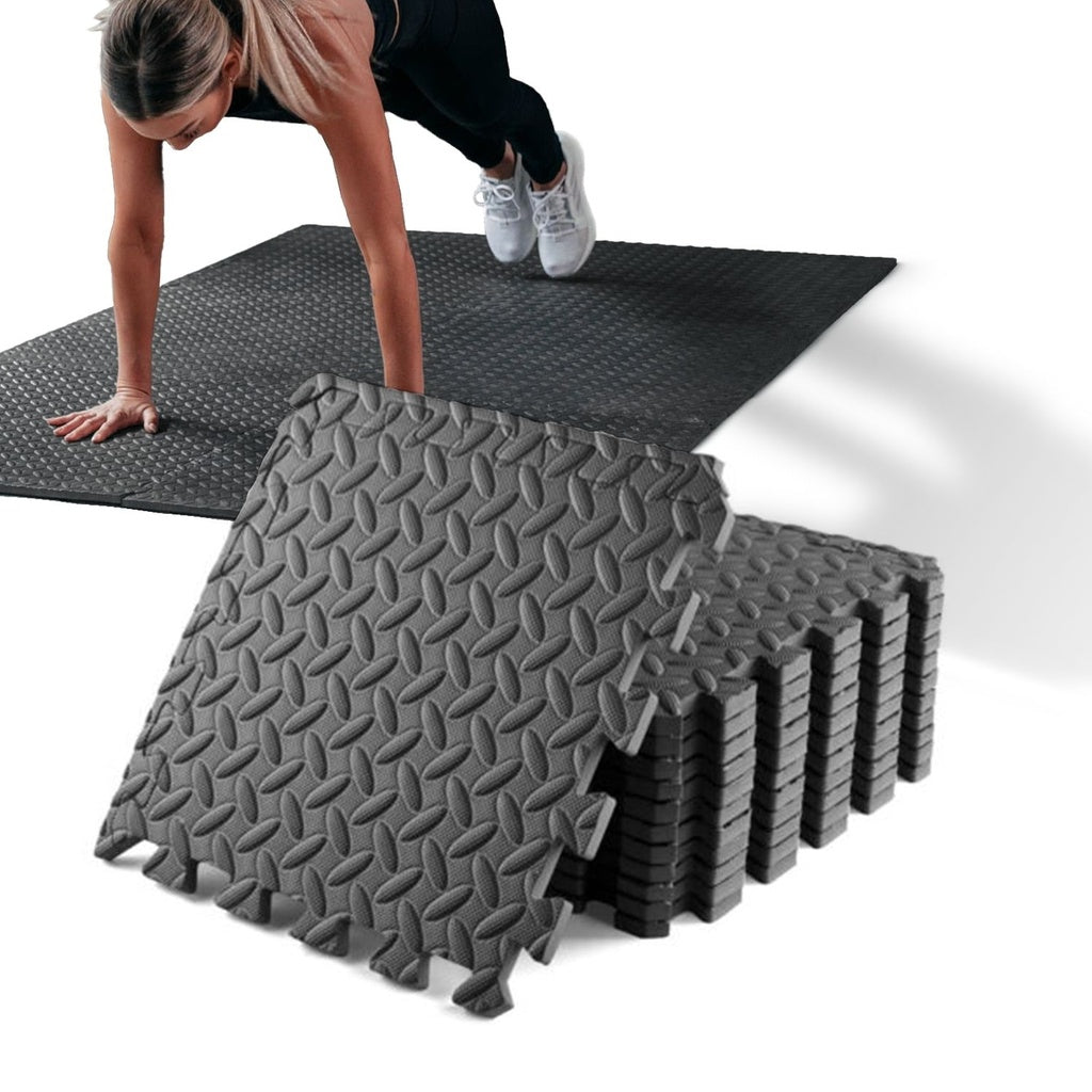 VERPEAK Interlocking EVA Foam Mat Gym Floor 60x60cm - 30pcs