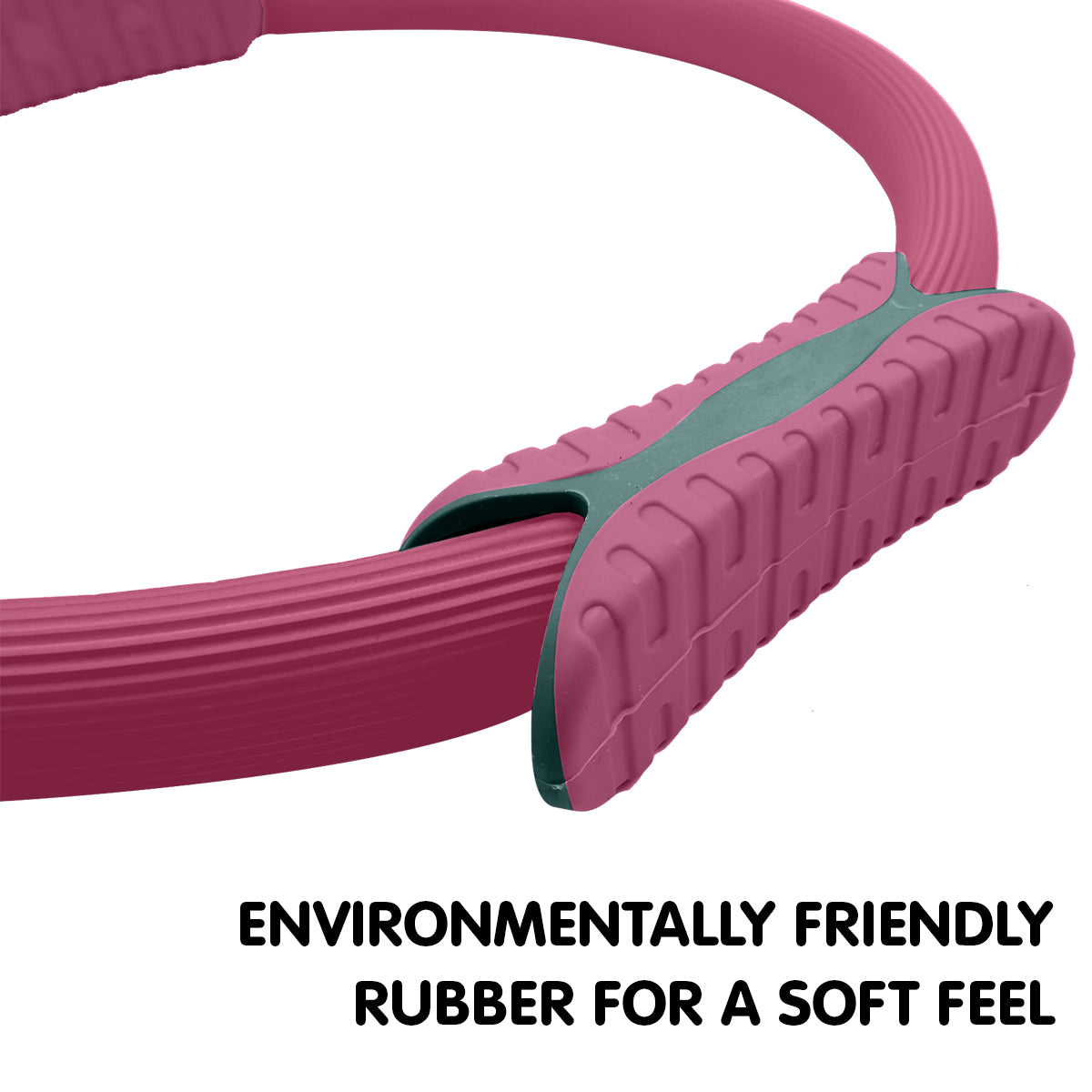 Powertrain Pilates Ring Band Yoga Home Workout Exercise Band - Pink