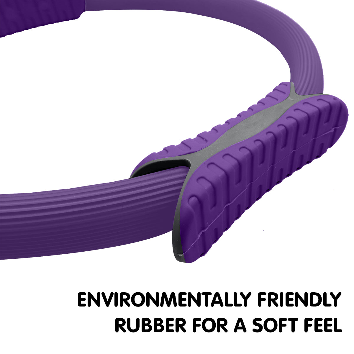 Powertrain Pilates Ring Band Yoga Home Workout Exercise Band - Purple