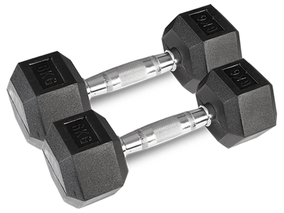 CORTEX Hex Dumbbell 56kg Set with Stand (4, 6, 8, 10kg Pairs)