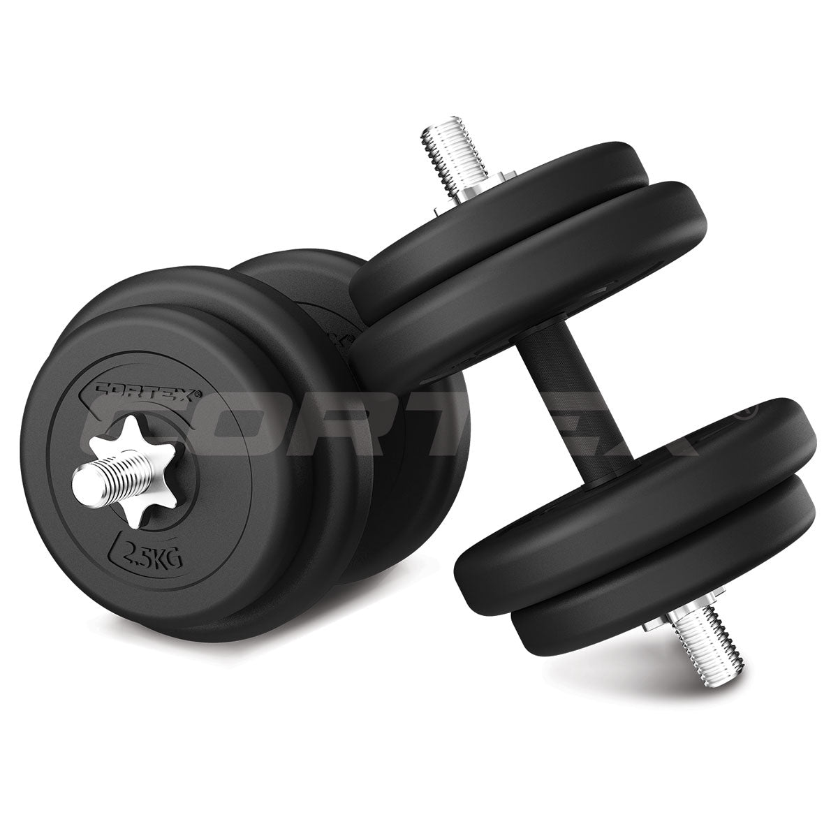 CORTEX EnduraCast Dumbbell & Weight Set - 40kg Total Weight