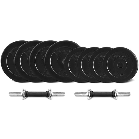 CORTEX EnduraShell Dumbbell & Weight Set - 35Kg Total Weight