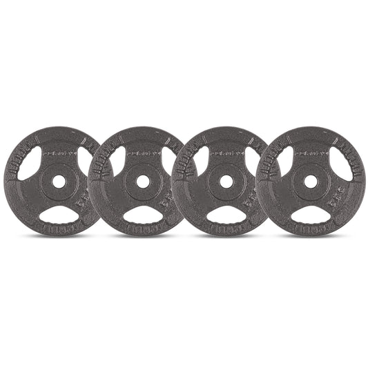 CORTEX 5kg Tri-Grip Standard Plates 25mm (Set of 4)