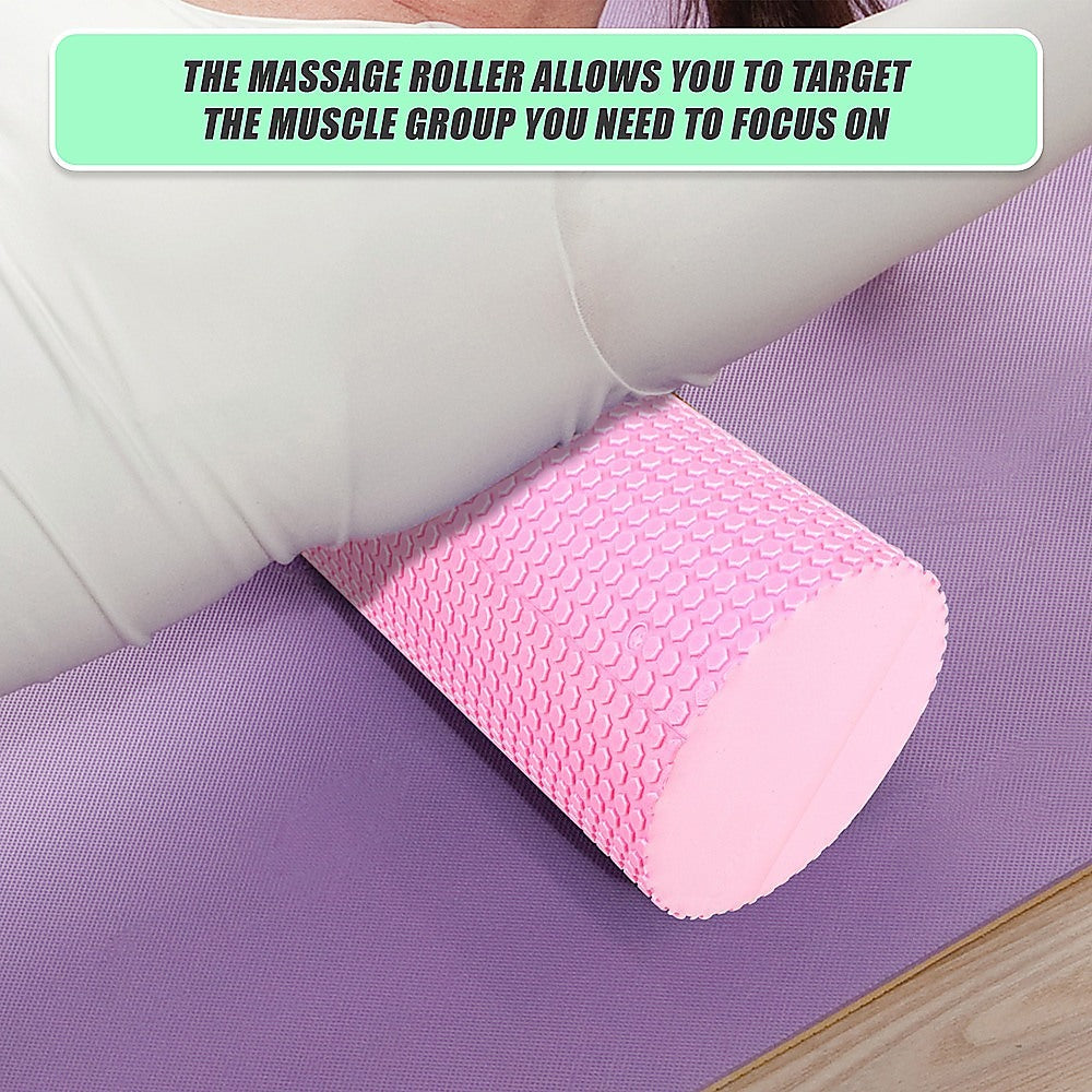 45 x 15cm Physio Yoga Pilates Foam Roller - Pink