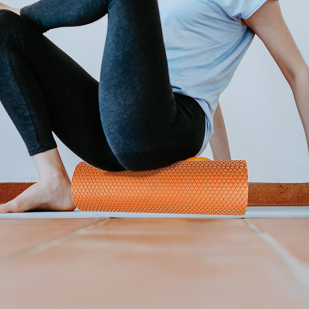 45 x 15cm Physio Yoga Pilates Foam Roller - Orange