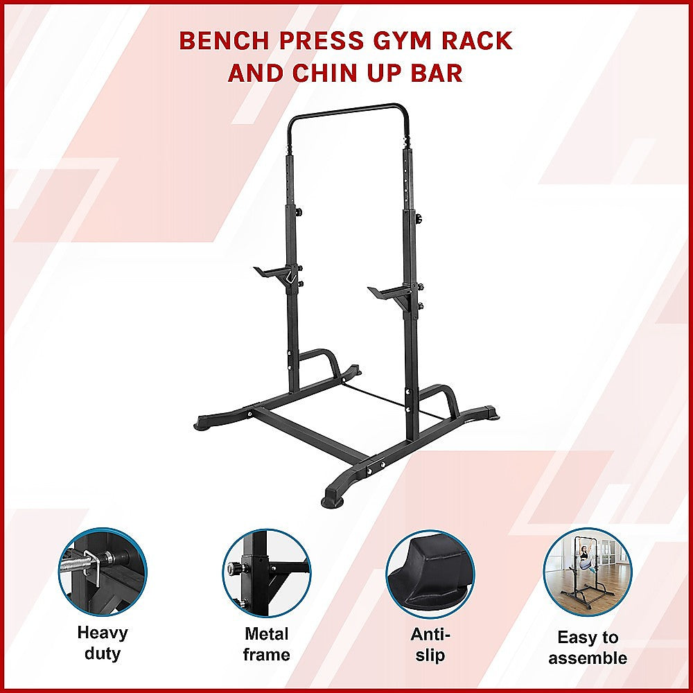 Bench Press Squat Gym Rack and Chin Up Bar