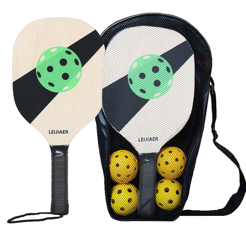 Green Standard Wooden Pickleball Paddle Set