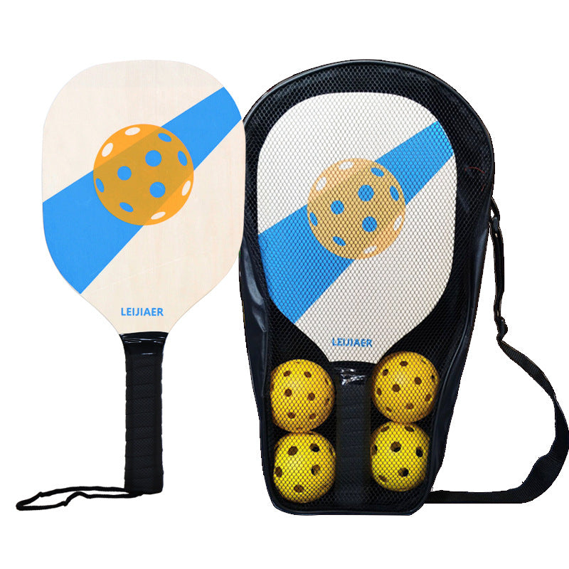 Blue Standard Wooden Pickleball Paddle Set